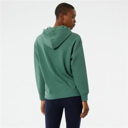 Men’s Hoodie New Balance Essentials Stacked Logo Dark green