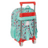 School Rucksack with Wheels Hello Kitty Sea lovers Turquoise 26 x 34 x 11 cm