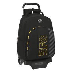 School Rucksack with Wheels BlackFit8 Zone Black 32 x 42 x 15 cm