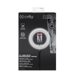 Selfie Ring Light with Tripod and Remote Celly CLICKRINGUSBBK