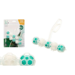 Toilet air freshener Balls Pinewood Set 2 Pieces (24 Units)