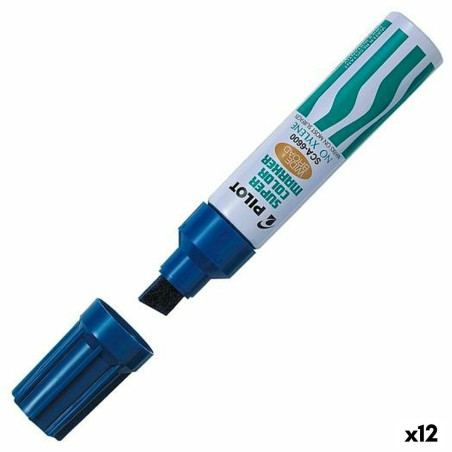 Permanent marker Pilot SCA-6600  Blue (12 Units)