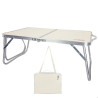 Folding Table Aktive Cream 60 x 25 x 40 cm (4 Units)