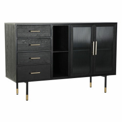 Sideboard DKD Home Decor Black Crystal MDF Wood 120 x 38 x 80 cm