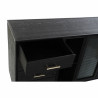 Sideboard DKD Home Decor Black Crystal MDF Wood 120 x 38 x 80 cm