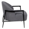 Armchair 74 x 72 x 81 cm Synthetic Fabric Grey Wood