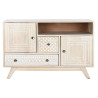 Sideboard DKD Home Decor White Natural Mango wood 115 x 42 x 75 cm