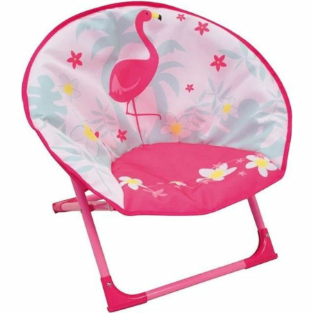 Child's Armchair Fun House 53 x 56 x 43 cm Foldable Pink flamingo