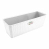 Planter Stefanplast White Plastic 13 x 11 x 28,5 cm (12 Units)