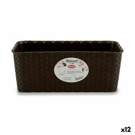 Planter Stefanplast Plastic 13 x 11 x 28,5 cm (12 Units)