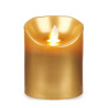 LED Candle Golden 8 x 8 x 10 cm (12 Units)