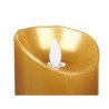 LED Candle Golden 8 x 8 x 10 cm (12 Units)