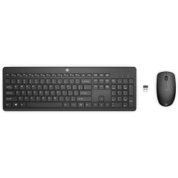 Keyboard and Mouse HP 18H24AA ABE Black Spanish Qwerty