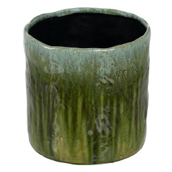 Planter Green Ceramic 31 x 31 x 31 cm