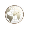 Wall Clock Home ESPRIT Black Wood Metal World Map Vintage 60 x 4,5 x 60 cm