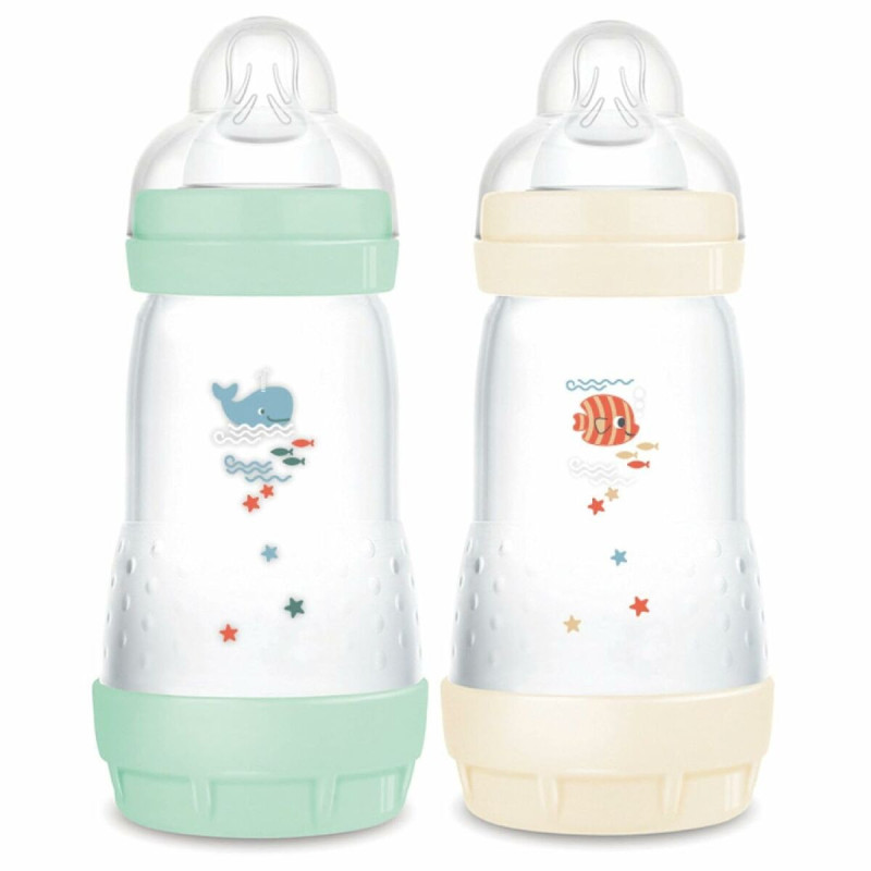 Baby's bottle MAM Fishes Green Beige