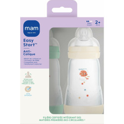 Baby's bottle MAM Fishes Green Beige