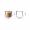 Piece Coffee Cup Set DKD Home Decor Transparent Crystal Borosilicate Glass 260 ml