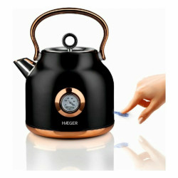 Water Kettle and Electric Teakettle Haeger EK-22B.024A Black Stainless steel 2200 W 1,7 L