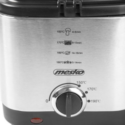 Deep-fat Fryer Mesko MS 4910 Black Silver 900 W 1,5 L