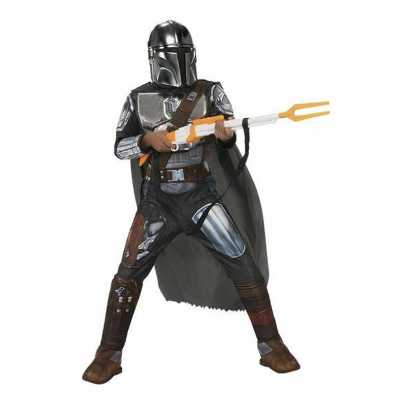 Costume for Children The Mandalorian Silver Premium Black