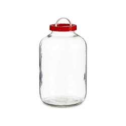 Jar Lid with handle Red polypropylene 8 L 20,5 x 33 x 20,5 cm (4 Units)