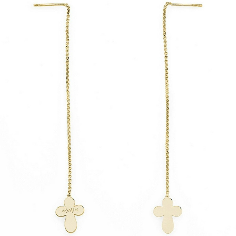 Ladies' Earrings Amen CROCE GOLD