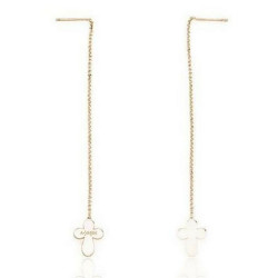 Ladies' Earrings Amen CROCE ROSE GOLD