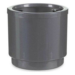 Self-watering flowerpot Silver polypropylene 26 x 25 x 26 cm (4 Units)