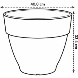 Plant pot Elho   Circular White Plastic Ø 40 cm