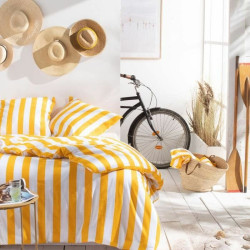 Nordic cover TODAY Summer Stripes Yellow 240 x 220 cm