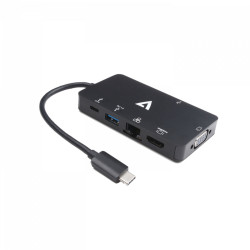 USB Hub V7 UC-U3CRJ45HDVG-BLK