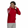 Men’s Hoodie Adidas Essentials Fleece 3 Stripes Red