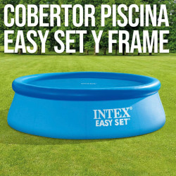 Swimming Pool Cover Intex 29021 EASY SET/METAL FRAME Blue Ø 305 cm 290 x 290 cm