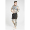 Men’s Bathing Costume SikSilk Crushed Tape Black