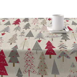 Stain-proof resined tablecloth Belum Merry Christmas 200 x 180 cm