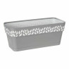 Self-watering planter Stefanplast Cloe White Grey Plastic 13,3 x 12,3 x 29,3 cm (12 Units)