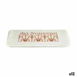 Bath rug Art Nouveau White Bronze 40 x 1,5 x 60 cm (12 Units)