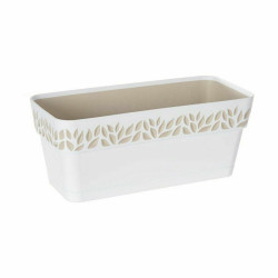 Self-watering planter Stefanplast Cloe White Plastic 13,3 x 12,3 x 29,3 cm (12 Units)