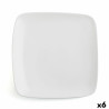 Flat plate Ariane Vital Squared Ceramic White (30 x 22 cm) (6 Units)