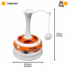 Cat toy Ferplast Tornado Carousel White Plastic 34 cm