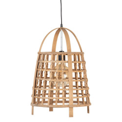 Ceiling Light 33,5 x 33,5 x 48,5 cm Natural Bamboo 220 V 240 V 60 W