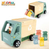 Garbage Truck Woomax Toy 8 Pieces 24 x 15 x 13,5 cm (4 Units)