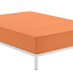 Fitted sheet Alexandra House Living Orange 135/140 x 200 cm