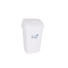 Rubbish bin Tontarelli Aurora White 9L With lid (12 Units)