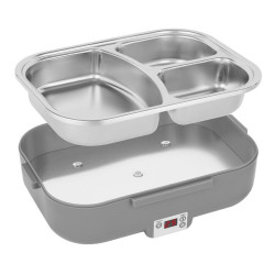 Electric Lunch Box N'oveen LB640 Dark grey Stainless steel 24 x 11 x 18,5 cm