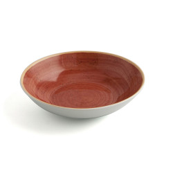 Deep Plate Ariane Terra Ceramic Red (Ø 21 cm) (6 Units)