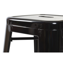 Stool DKD Home Decor 43 x 43 x 76 cm Black Metal