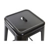 Stool DKD Home Decor 43 x 43 x 76 cm Black Metal