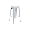 Stool DKD Home Decor White Metal 43 x 43 x 76 cm